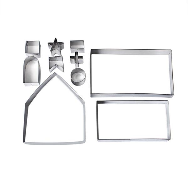 baking moulds 10pcs set 3d gingerbread house cookie cutters stainless steel christmas biscuit mold easter fondant confectionery bake tools
baking moulds 10pcs set 3d gingerbread house cookie cutters stainless steel christmas biscuit mold easter fondant confectionery bake tools