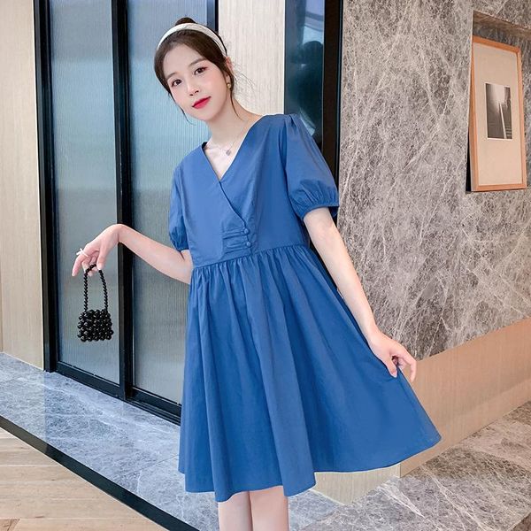 maternity dresses 68664# clothes summer cotton v neck short sleeves loose stylish dress pregnant women pregnancy, White
maternity dresses 68664# clothes summer cotton v neck short sleeves loose stylish dress pregnant women pregnancy, White