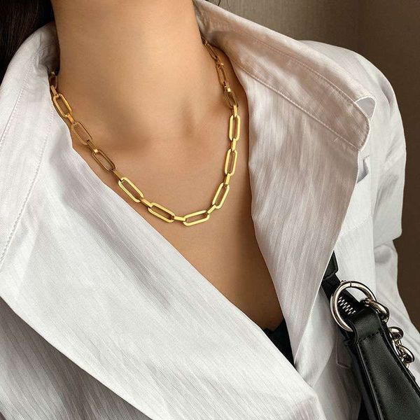 designer necklace retro chains for women collars neck s collier jewelry colar choker 16 k gold plating fashion personality trend 2021, Silver
designer necklace retro chains for women collars neck s collier jewelry colar choker 16 k gold plating fashion personality trend 2021, Silver