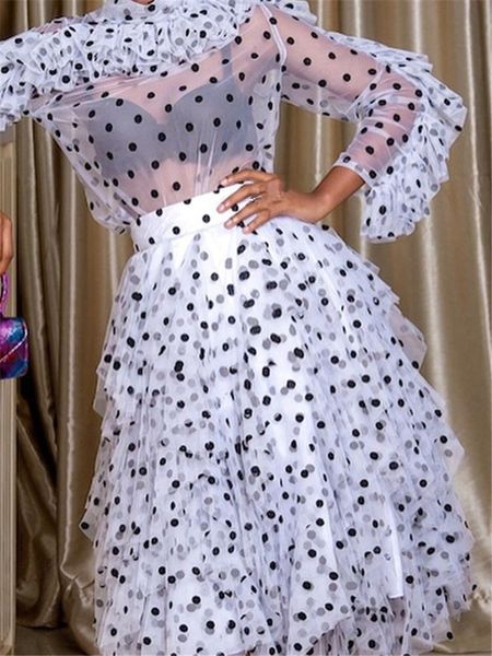 casual dresses two pieces polka dot dress women 2021 fashion summer ruffles long sleeve see through party white, Black;gray
casual dresses two pieces polka dot dress women 2021 fashion summer ruffles long sleeve see through party white, Black;gray