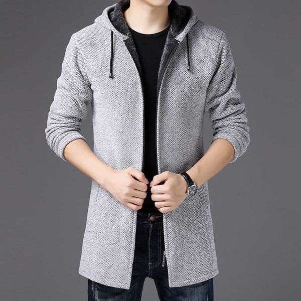 men's sweaters winter long sweatercoat hooded cardigan fashion outwear casual wool liner thicker warm quvb, White;black
men's sweaters winter long sweatercoat hooded cardigan fashion outwear casual wool liner thicker warm quvb, White;black