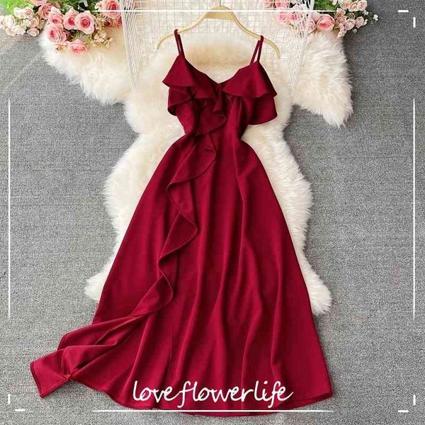 loveflowerlife summer solid spaghetti strep dress casual a line v neck high waist mid-calf women dresses 210521, Black;gray
loveflowerlife summer solid spaghetti strep dress casual a line v neck high waist mid-calf women dresses 210521, Black;gray