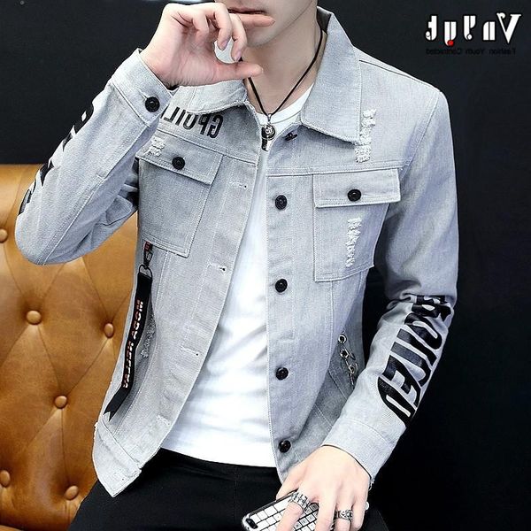 men's jackets jacket thin korean version of slim denim tide spring and summer fashion men, Black;brown
men's jackets jacket thin korean version of slim denim tide spring and summer fashion men, Black;brown