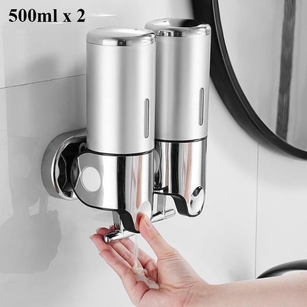 liquid soap dispenser 2pcs bathroom wall mounted kitchen 500ml shower gel detergent shampoo bottle el home accessories
liquid soap dispenser 2pcs bathroom wall mounted kitchen 500ml shower gel detergent shampoo bottle el home accessories
