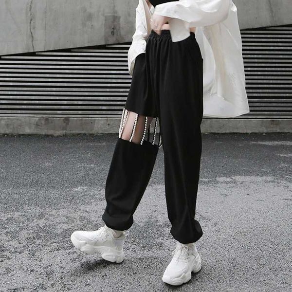 spring black pants casual loose hollow out women sweatpants all-match korean fashion design female trousers 13a222 210525, Black;white
spring black pants casual loose hollow out women sweatpants all-match korean fashion design female trousers 13a222 210525, Black;white