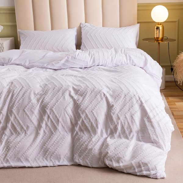 bedding sets single-sided jacquard white set all seasons plain duvet cover with pillowcase twin full king size bed
bedding sets single-sided jacquard white set all seasons plain duvet cover with pillowcase twin full king size bed