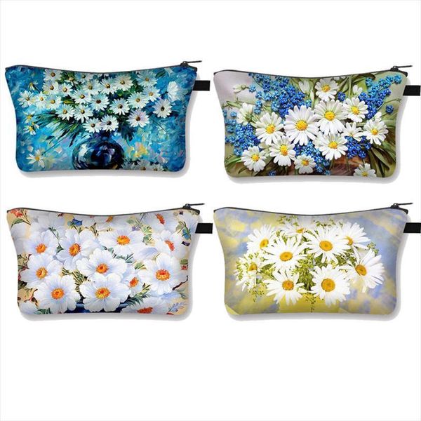 women fashion cosmetic 3d bag daisy printed pattern makeup organizer toiletry girls mini handbag
women fashion cosmetic 3d bag daisy printed pattern makeup organizer toiletry girls mini handbag
