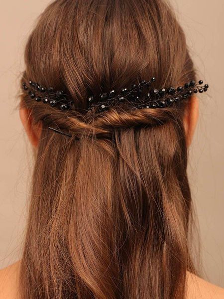 headpieces black crystal bridal hair clip wedding headwear fashion female hairpins accessories party prom jewelry 3pcs, Silver
headpieces black crystal bridal hair clip wedding headwear fashion female hairpins accessories party prom jewelry 3pcs, Silver