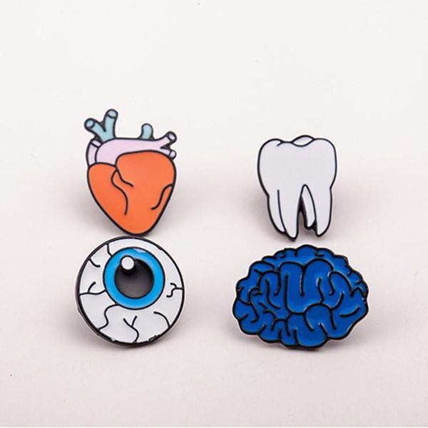 pins, brooches 1pc zinc alloy enamel eye teeth brain heart pins human body organs for womens jewelry needle brooch lapel pin collar, Gray
pins, brooches 1pc zinc alloy enamel eye teeth brain heart pins human body organs for womens jewelry needle brooch lapel pin collar, Gray