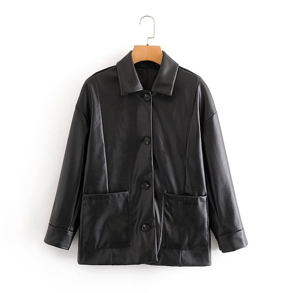 wool fashionable casual pu black female coat with loose lapel harajuku korean motorcycle windproof chic women's jacket beige
wool fashionable casual pu black female coat with loose lapel harajuku korean motorcycle windproof chic women's jacket beige