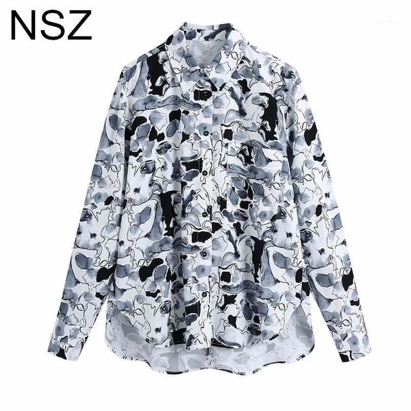 women's blouses & shirts nsz women oversized blouse vintage print shirt ladies large size chic blusa camisa mujer, White
women's blouses & shirts nsz women oversized blouse vintage print shirt ladies large size chic blusa camisa mujer, White