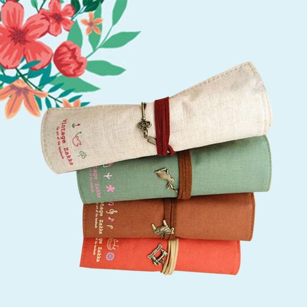 pencil bags 4pcs vintage canvas rolling bag wrap roll stationery pen brushes makeup case pouch
pencil bags 4pcs vintage canvas rolling bag wrap roll stationery pen brushes makeup case pouch