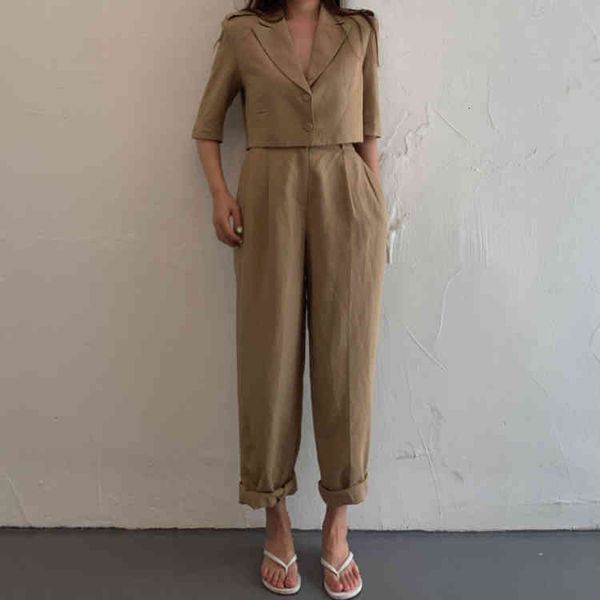 women's two piece pants colorfaith spring summer woman sets 2 ankle-length wide leg high waist casual single breasted suit ws1019 axyd, White
women's two piece pants colorfaith spring summer woman sets 2 ankle-length wide leg high waist casual single breasted suit ws1019 axyd, White
