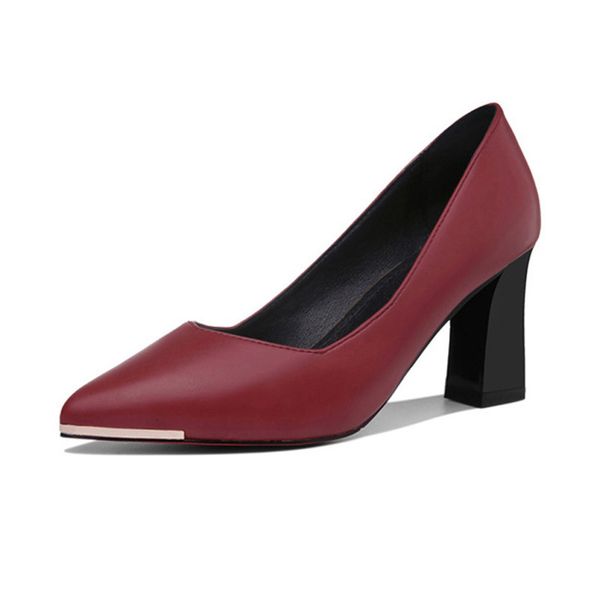 dress shoes red bottom with high heels women's shoes thick office pointed professional leather shallow to work slide-on modern yi2i, Black 
dress shoes red bottom with high heels women's shoes thick office pointed professional leather shallow to work slide-on modern yi2i, Black