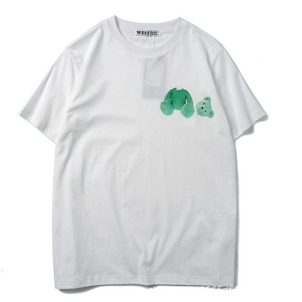 short sleeved t cotton women's clothes broken head bear tide men's lovers special student shirt youth top, White;black
short sleeved t cotton women's clothes broken head bear tide men's lovers special student shirt youth top, White;black