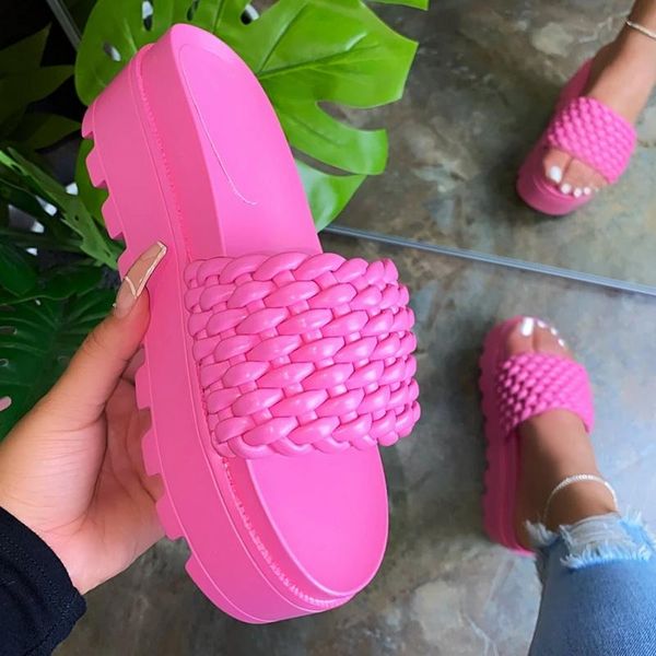 summer 6 colors sandals open toe mid heel fashion woven slippers solid color outdoor women's shoes plus size 43, Black
summer 6 colors sandals open toe mid heel fashion woven slippers solid color outdoor women's shoes plus size 43, Black