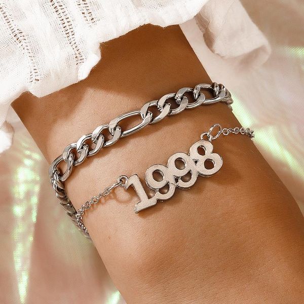 charm bracelets bohemian number bracelet set for women simple geometry silver color adjustable lady wedding jewelry gift 19745, Golden;silver
charm bracelets bohemian number bracelet set for women simple geometry silver color adjustable lady wedding jewelry gift 19745, Golden;silver