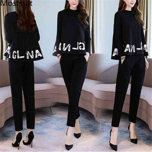 autumn black letters print two piece sets outfits women plus size loose and pants suits elegant korean fashion 2 210518, White
autumn black letters print two piece sets outfits women plus size loose and pants suits elegant korean fashion 2 210518, White