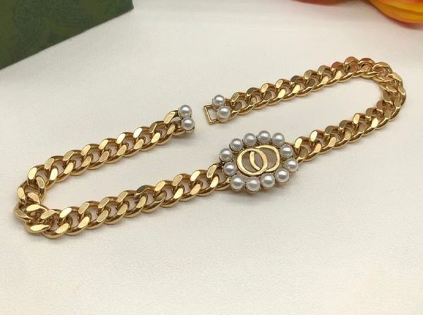 2022 brand original jewelry designer choker ladies fashion simple high-end real gold electroplating pearl letter necklace, Golden;silver
2022 brand original jewelry designer choker ladies fashion simple high-end real gold electroplating pearl letter necklace, Golden;silver