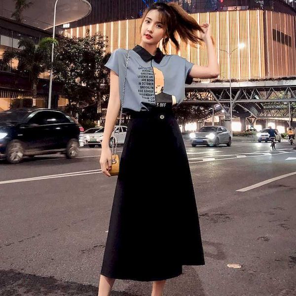 women's t-shirt summer womens suit skirt large size half length casual t-shirt two-piece set age-reducing belly-covering kveu, White
women's t-shirt summer womens suit skirt large size half length casual t-shirt two-piece set age-reducing belly-covering kveu, White