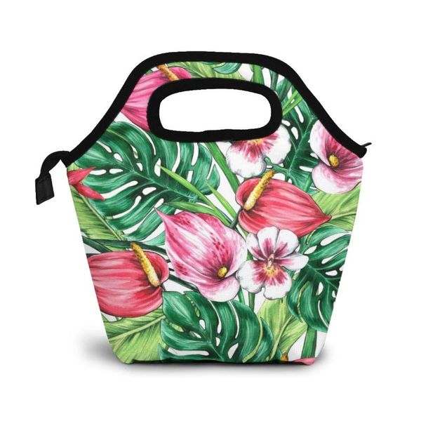 seamless floral pattern of tropical flowers and leaves2 lunch bag boxes bags portable insulated picnic box for women men organizer, Blue;pink
seamless floral pattern of tropical flowers and leaves2 lunch bag boxes bags portable insulated picnic box for women men organizer, Blue;pink