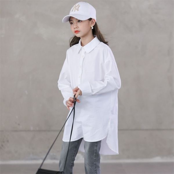 teenage school girls white blouse cotton kids long korean children girl irregular button shirts mother clothes 210622, White;black
teenage school girls white blouse cotton kids long korean children girl irregular button shirts mother clothes 210622, White;black