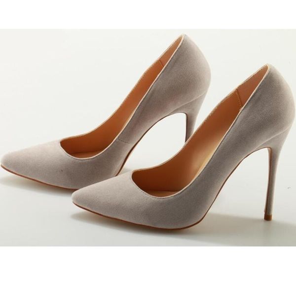 dress shoes selling spirng winter beige suede high heel pumps for women pointed toe party quality, Black
dress shoes selling spirng winter beige suede high heel pumps for women pointed toe party quality, Black