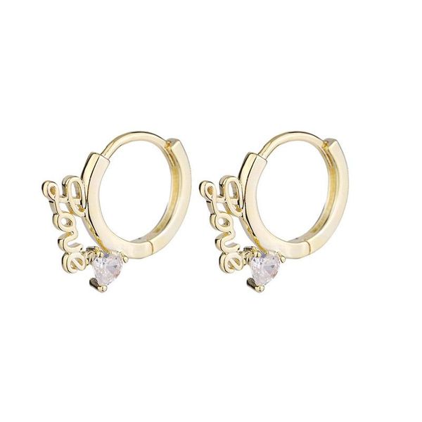 hoop & huggie 2021 design letter love with zircon women's earring delicate french gold color earing ear accessories buckle jewelry kce0, Golden;silver
hoop & huggie 2021 design letter love with zircon women's earring delicate french gold color earing ear accessories buckle jewelry kce0, Golden;silver