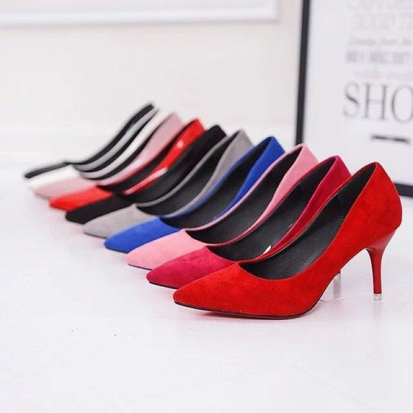 dress shoes high heeled pumps women pointed toe patent leather party wedding woman 8cm heel chaussures femme, Black
dress shoes high heeled pumps women pointed toe patent leather party wedding woman 8cm heel chaussures femme, Black