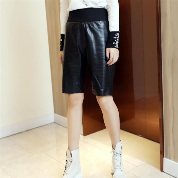 women's shorts long to the female knee streetwear, with elastic waistband, high-waist casual style ol pockets, black, plus, White;black
women's shorts long to the female knee streetwear, with elastic waistband, high-waist casual style ol pockets, black, plus, White;black