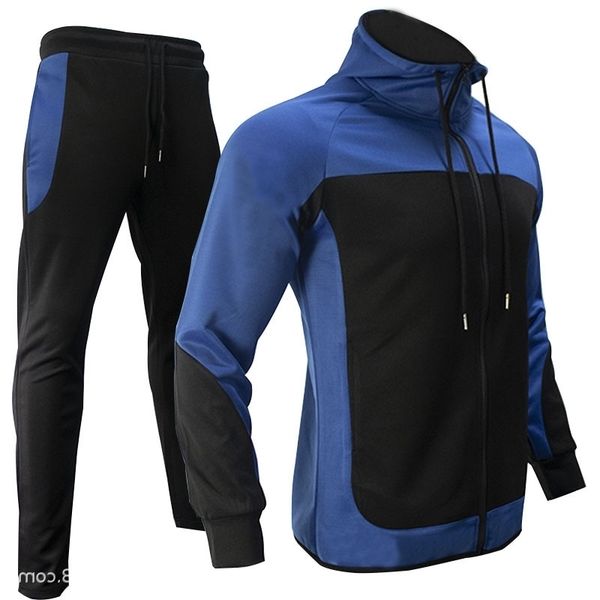 men's tracksuits casual color contrast suit men's sweater hooded autumn coat men, Gray
men's tracksuits casual color contrast suit men's sweater hooded autumn coat men, Gray