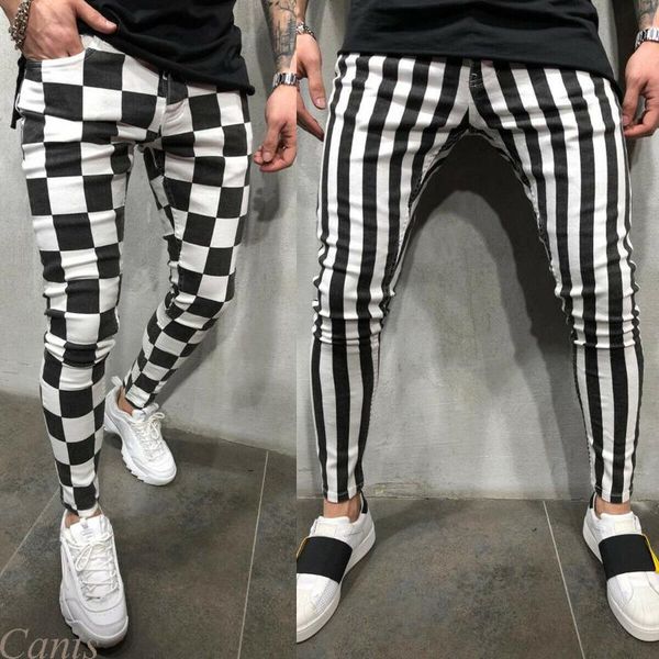 men fashion casual chic sport pants long trousers striped grid fitness workout joggers gym men's, Black
men fashion casual chic sport pants long trousers striped grid fitness workout joggers gym men's, Black