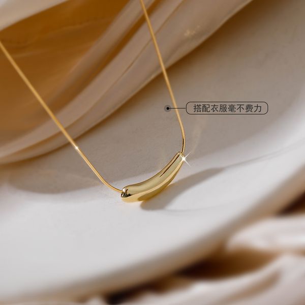 eggplant necklace light luxury niche design feeling necklace boutique jewelry for women new female female clavicle contracted temperament, Silver
eggplant necklace light luxury niche design feeling necklace boutique jewelry for women new female female clavicle contracted temperament, Silver