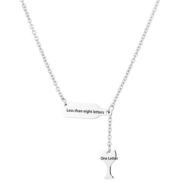 pendant necklaces less than 8 letters name necklace stainless steel winebowl charm jewelry for men and women drop yp8400, Silver
pendant necklaces less than 8 letters name necklace stainless steel winebowl charm jewelry for men and women drop yp8400, Silver