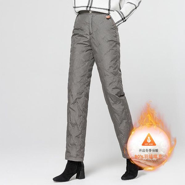 women's pants & capris 90% duck down padded women winter high waist elastic straight leg slim warm thick trousers female pt-411, Black;white
women's pants & capris 90% duck down padded women winter high waist elastic straight leg slim warm thick trousers female pt-411, Black;white