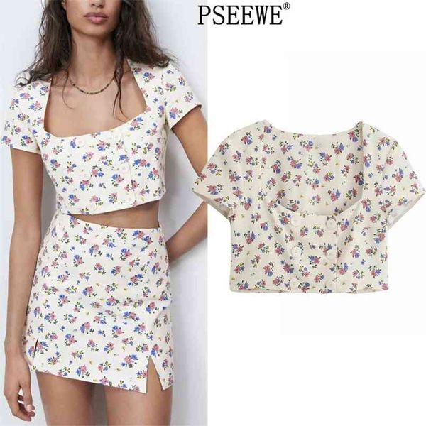 woman blouses floral print crop women vintage cottagecore short sleeve summer female beautiful 210519, White
woman blouses floral print crop women vintage cottagecore short sleeve summer female beautiful 210519, White