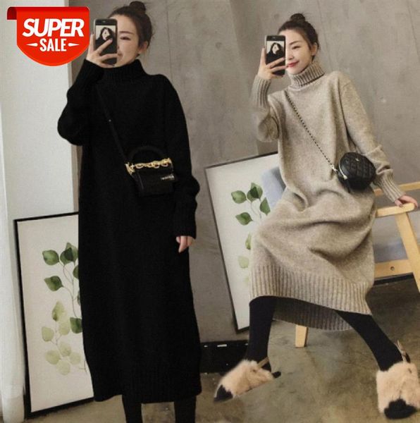 over-the-knee sweater dress plus velvet padded high-necked small long women loose #uh8t, Black;gray
over-the-knee sweater dress plus velvet padded high-necked small long women loose #uh8t, Black;gray