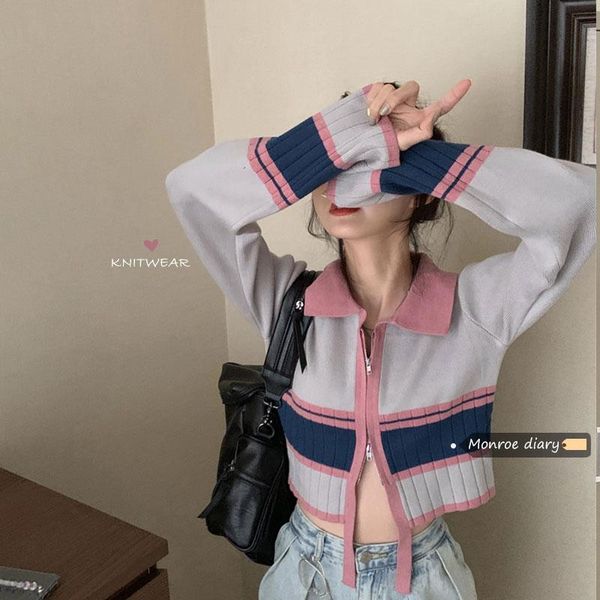 women's knits & tees 2021 spring autumn fashion casual lapel short knitted sweaters coat women thin cardigan stripe long sleeve ladies, White
women's knits & tees 2021 spring autumn fashion casual lapel short knitted sweaters coat women thin cardigan stripe long sleeve ladies, White