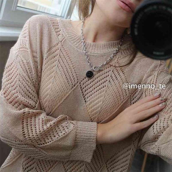 gigogou spring summer three quarter sleeve women sweater vintage geometric argyle pullover o neck knitted jumper pull femme 210805, White;black
gigogou spring summer three quarter sleeve women sweater vintage geometric argyle pullover o neck knitted jumper pull femme 210805, White;black