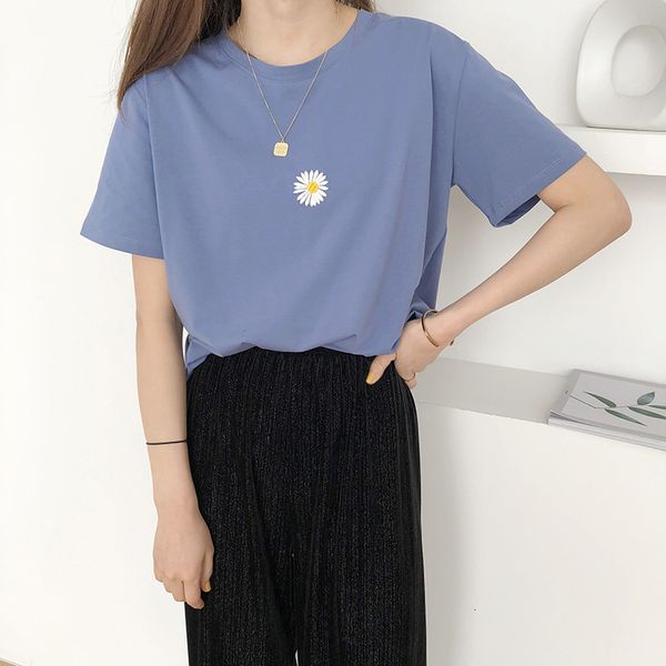 women's t-shirt new korean flower embroidery cotton shirt short sleeve loose summer shirts women o neck ops 17n5, White
women's t-shirt new korean flower embroidery cotton shirt short sleeve loose summer shirts women o neck ops 17n5, White