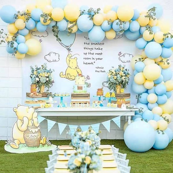 133 pcs/set macaron blue yellow pastel balloons arch set baby shower birthday wedding party balloon background decor plies
133 pcs/set macaron blue yellow pastel balloons arch set baby shower birthday wedding party balloon background decor plies