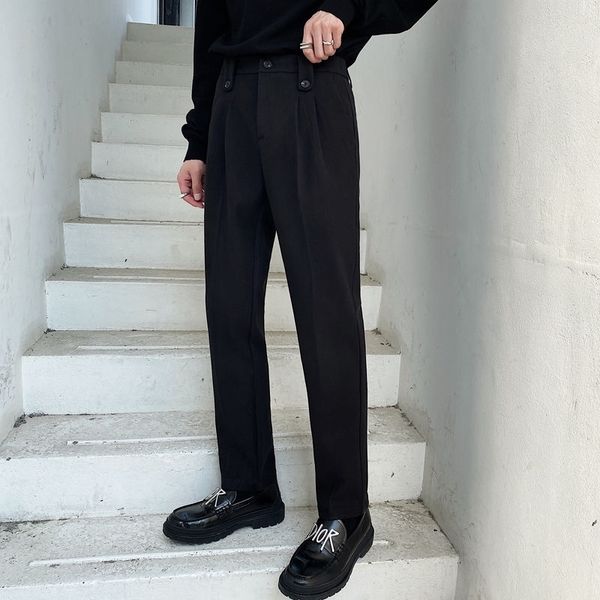 men's pants winter thick woolen slim warm fashion business casual dress men wild korean suit mens social trousers 4w03, Black
men's pants winter thick woolen slim warm fashion business casual dress men wild korean suit mens social trousers 4w03, Black