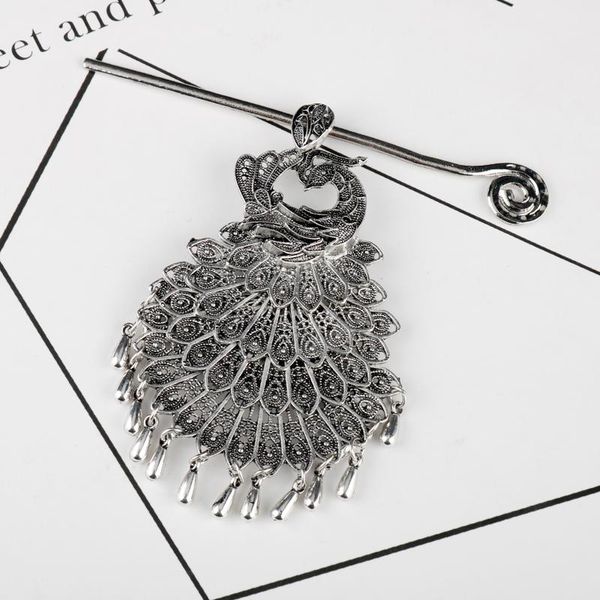 hair clips & barrettes vintage silver peacock hairpin ethnic accessories for women metal stick costume stage headwear fashion jewelry, Golden;silver
hair clips & barrettes vintage silver peacock hairpin ethnic accessories for women metal stick costume stage headwear fashion jewelry, Golden;silver