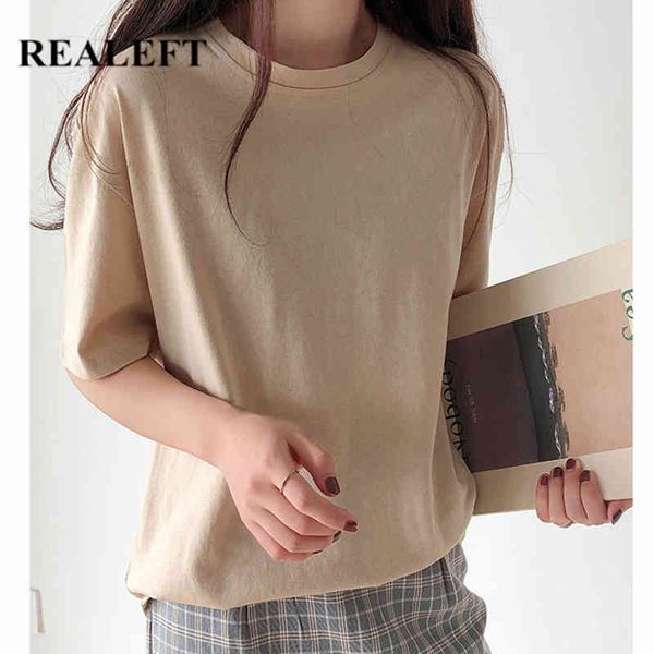 summer solid short sleeve women's t-shirts basic multi color cotton o-neck casual loose shirts tee ladies 210428, White
summer solid short sleeve women's t-shirts basic multi color cotton o-neck casual loose shirts tee ladies 210428, White