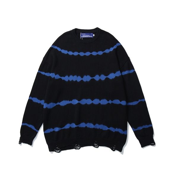 hole hem striped oversize sweaters men and women round neck retro japanese knitted mens sweater pullover loose clothing, White;black
hole hem striped oversize sweaters men and women round neck retro japanese knitted mens sweater pullover loose clothing, White;black