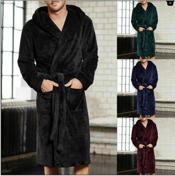 men's sleepwear fashion winter bathrobe long shawl plush pajamas home service long-sleeved jacket hooded, Black;brown
men's sleepwear fashion winter bathrobe long shawl plush pajamas home service long-sleeved jacket hooded, Black;brown