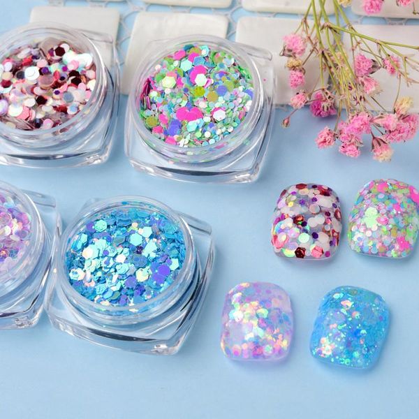 nail glitter 1 box laser mixed powder sequins shinning colorful round mix size flakes diy for art decorations, Silver;gold
nail glitter 1 box laser mixed powder sequins shinning colorful round mix size flakes diy for art decorations, Silver;gold