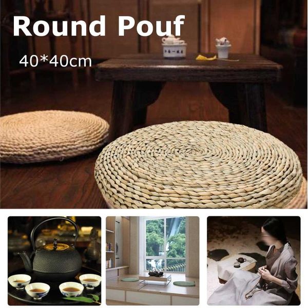 cushion/decorative pillow 40cm floor eco-friendly round straw cushion hand woven tatami mat yoga tea ceremony meditation pad
cushion/decorative pillow 40cm floor eco-friendly round straw cushion hand woven tatami mat yoga tea ceremony meditation pad