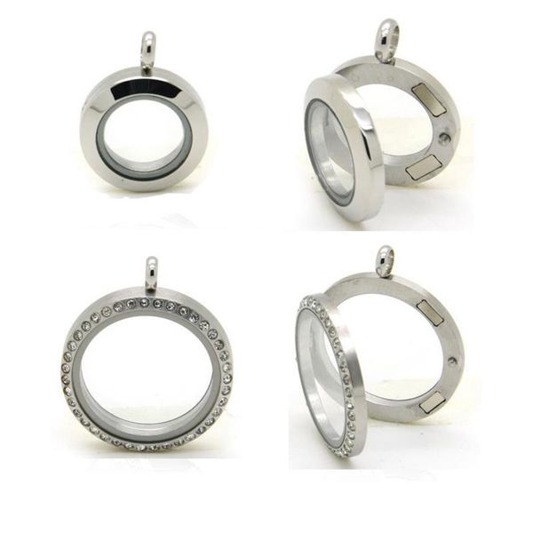 pendant necklaces magnet closure 316l stainless steel 20 25 30 35 38mm crystal round glass floating living locket for charms gift, Silver 
pendant necklaces magnet closure 316l stainless steel 20 25 30 35 38mm crystal round glass floating living locket for charms gift, Silver