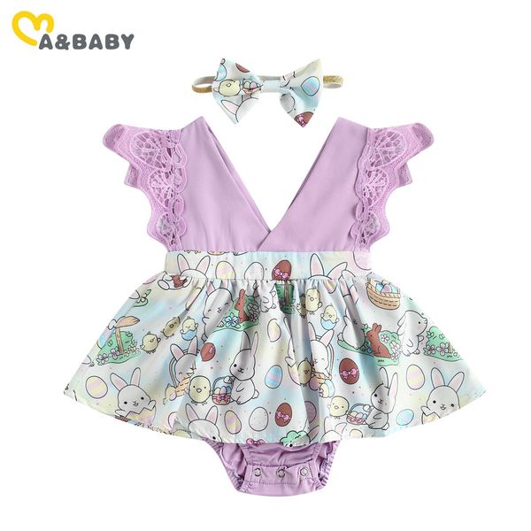 0-24m easter born infant baby girl romper cute bunny flower print jumpsuit playsuit lace v neck purple costumes 210515, Blue
0-24m easter born infant baby girl romper cute bunny flower print jumpsuit playsuit lace v neck purple costumes 210515, Blue